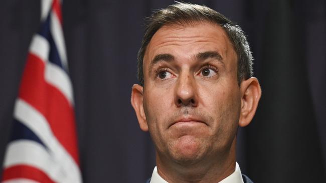 CANBERRA, AUSTRALIA, NewsWire Photos. JANUARY 29 2024: Federal Treasurer Jim Chalmers holds a press conference at Parliament House in Canberra. Picture: NCA NewsWire / Martin Ollman