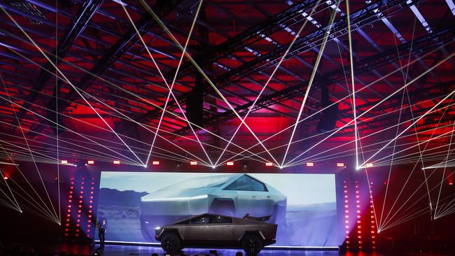 Elon Musk says the cybertruck is class-leading in its offroad capabilities. Picture: AP