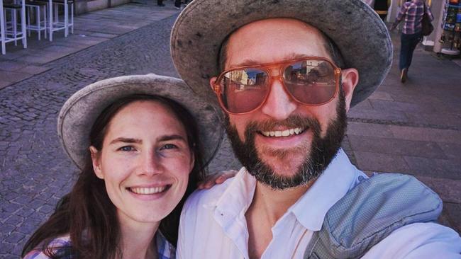 Amanda Knox gave up on love in prison but has moved on with Christopher Robinson. Picture: Instagram