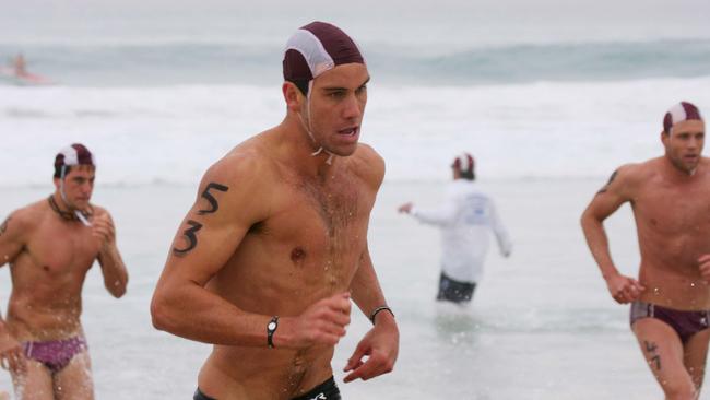 KNG Series Trials at Tugun SLSC. Men's open Ski/Board/Swim trials (L-R) Matt Poole