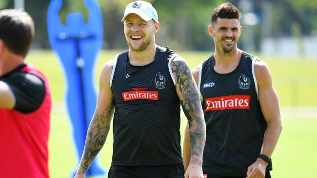 Collingwood president Jordan De Goey has laughed off concerns surrounding Jordan De Goey. Picture: AAP