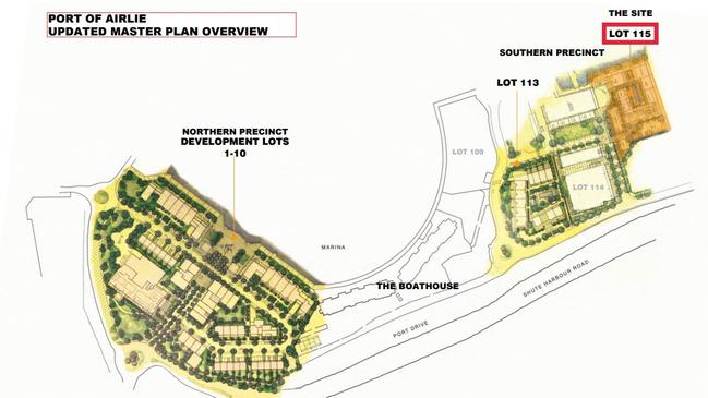 The master plan for Port of Airlie includes three hotels across two precincts. Picture: Supplied.