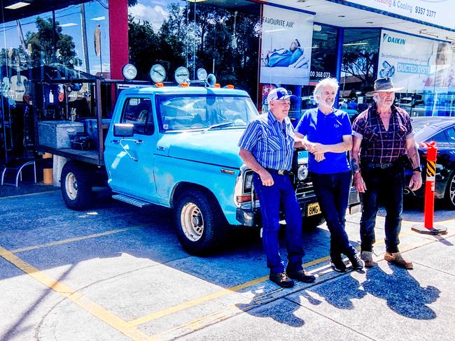 Chris with Wolf Creek actor John Jarratt. Picture: Tim Carrafa