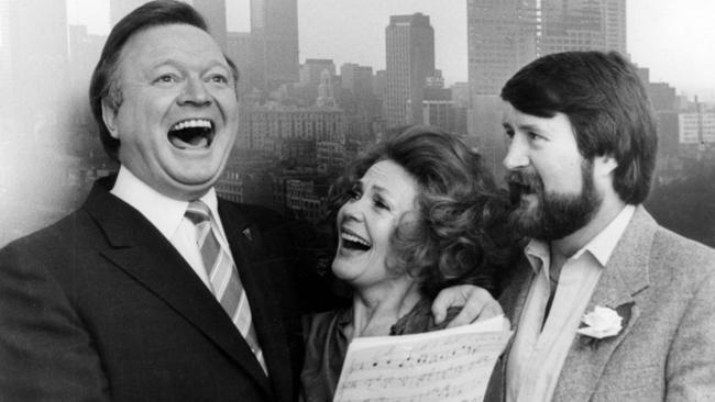 Bert Newton and Derryn Hinch in their younger days.