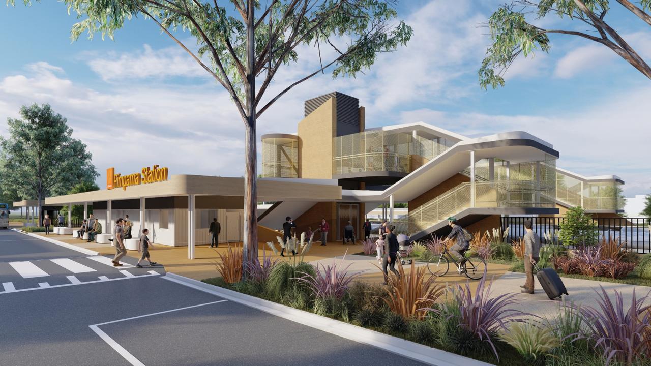 How the new Pimpama train station will look when it is completed.