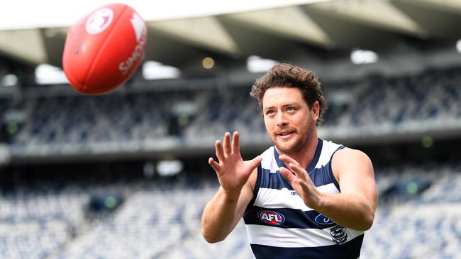 Jack Steven has the full support of the Cats. Picture: AAP Images