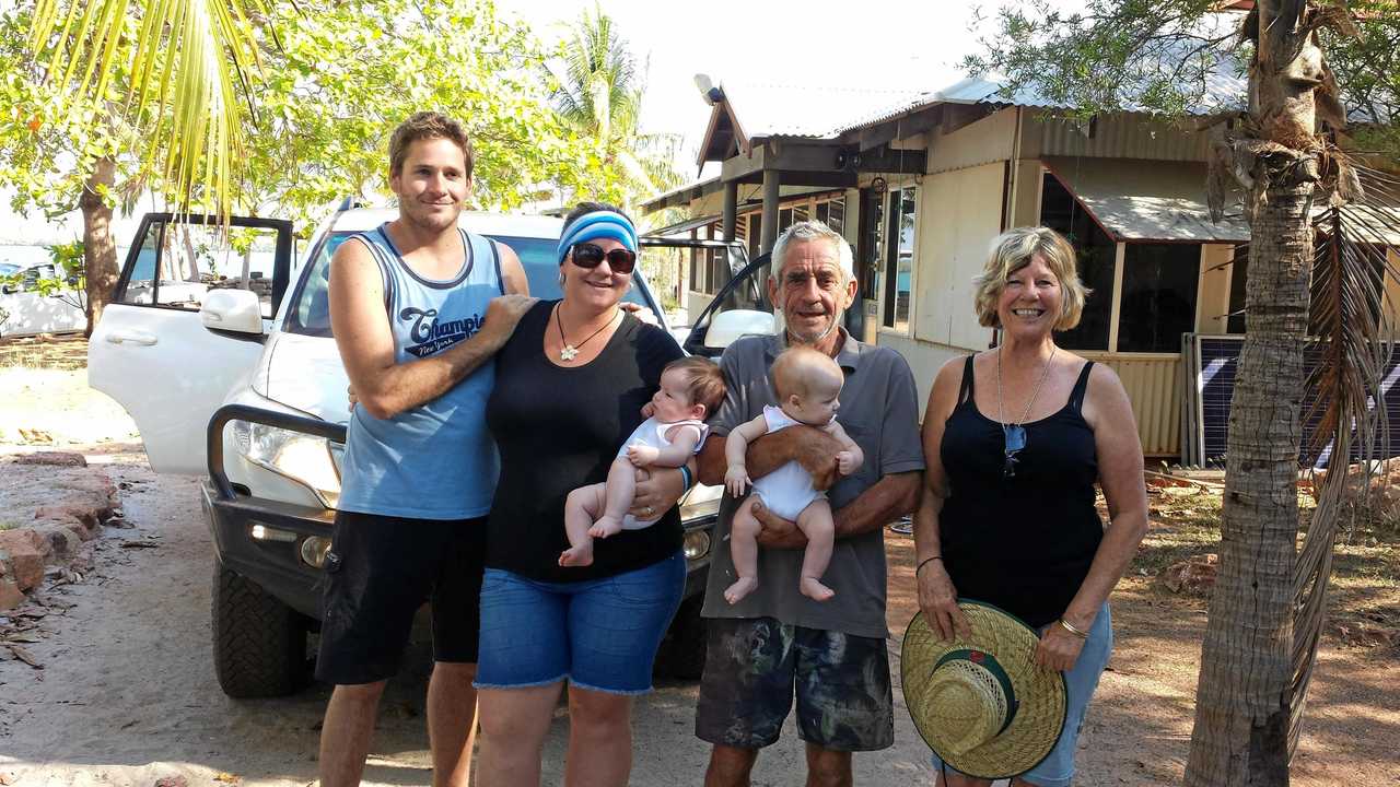 REST EASY: Zac Feeney, who was one of the crewmen of the Dianne, pictured with family.