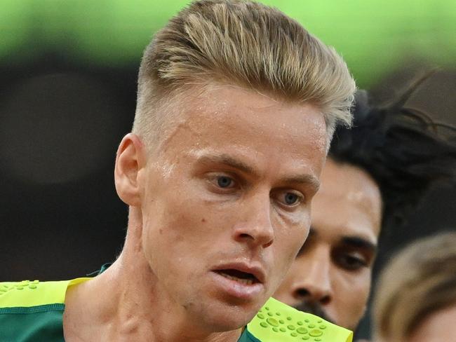 BUDAPEST, HUNGARY - AUGUST 24: Stewart Mcsweyn of Team Australia competes in the Men's 5000m Heats during day six of the World Athletics Championships Budapest 2023 at National Athletics Centre on August 24, 2023 in Budapest, Hungary. (Photo by Shaun Botterill/Getty Images)