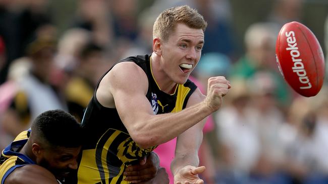 Jacob Townsend has risen from VFL star to Tigers favourite. Picture: Getty Images