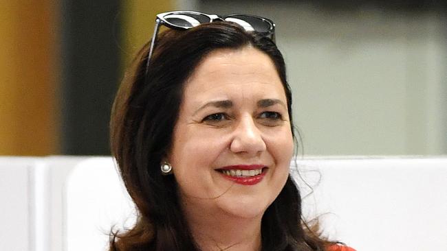 Queensland Premier Annastacia Palaszczuk casts her vote in the state's election at Inala State School in Brisbane, Saturday, November 25, 2017. (AAP Image/Dan Peled) NO ARCHIVING