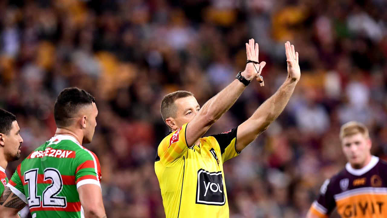 The NRL referees are reportedly considering going to court. (Photo by Bradley Kanaris/Getty Images)