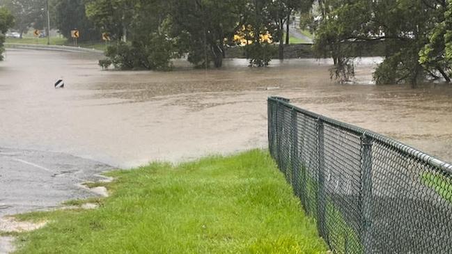 Flooding of the Logan River catchment in March 2022.