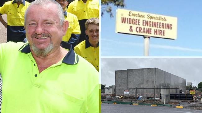 Construction companies Widgee Engineering and Australian Crane Technology and Innovation Pty Ltd have been fined a total of $160,000 after a 150kg beam fell on the head and chest of a worker. Pictured is co director of Widgee Engineering at the time of the incident Peter Saal.