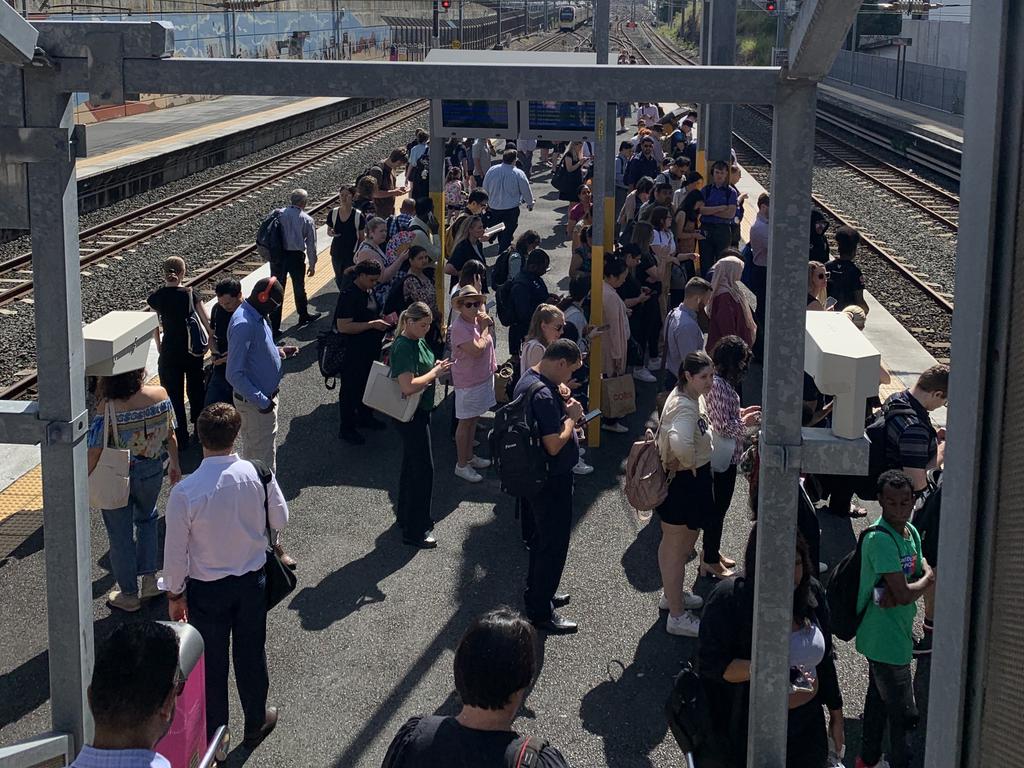 The train delays are ongoing. Picture: Aisling Brennan