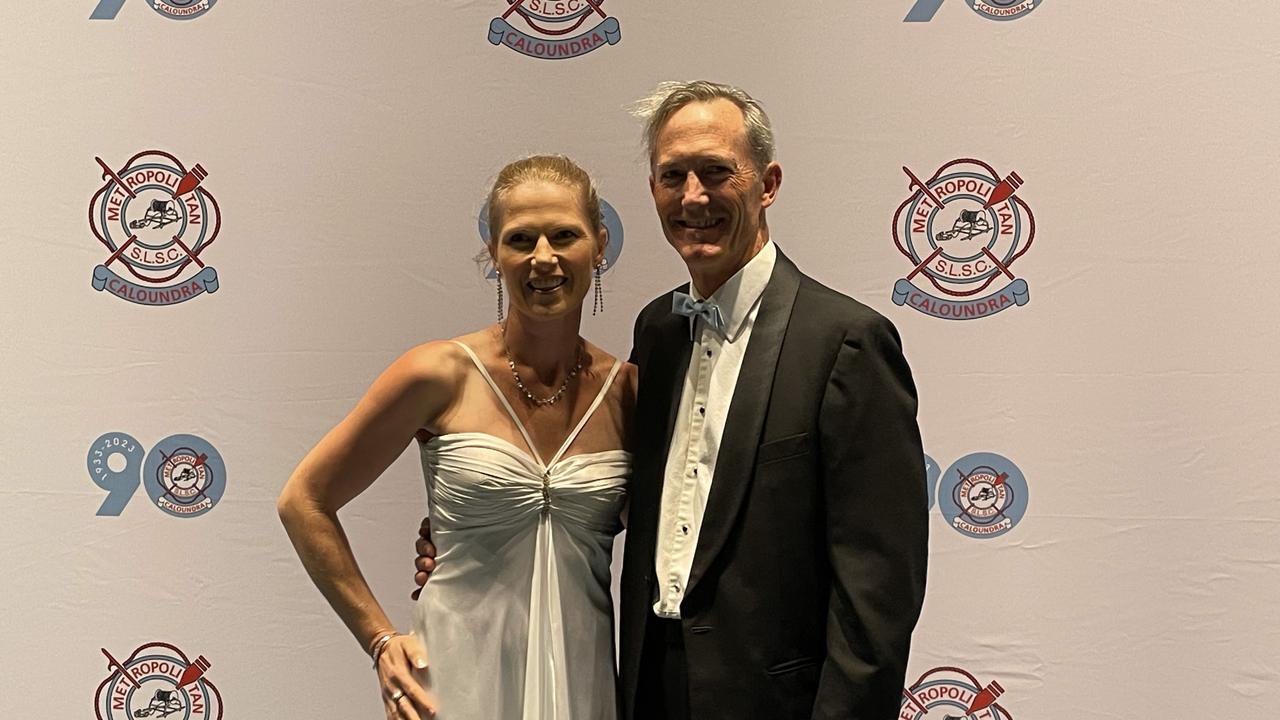 Julie and Peter Bell at the Metropolitan Caloundra Surf Life Saving Club 90th Anniversary Gala Ball.