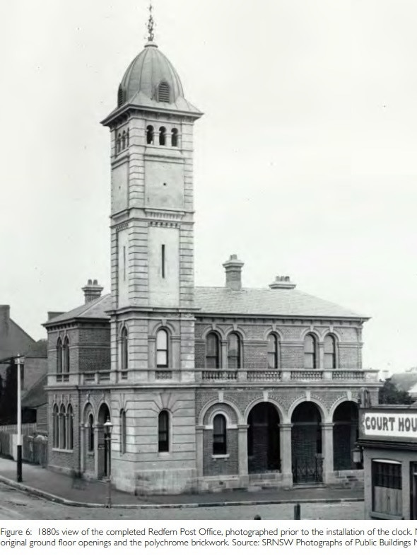 A photo of Redfern Post Office, pictured during the 1880s