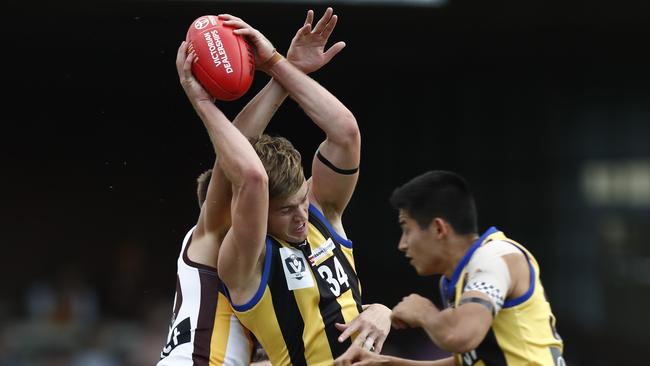 Tom Highmore, who been a standout in the VFL, is back in for the Saints in Round 9. Picture: Darrian Traynor/AFL Photos