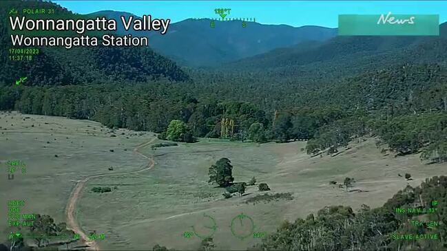 Jury shown aerial footage of the Wonnangatta Valley