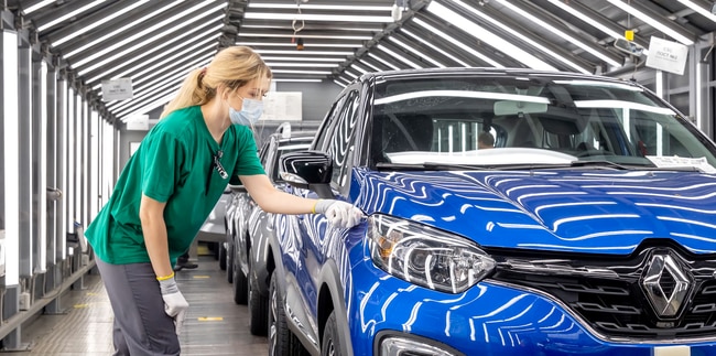 Renault Group, Moscow plant, Skoda vehicle on assembly lineup