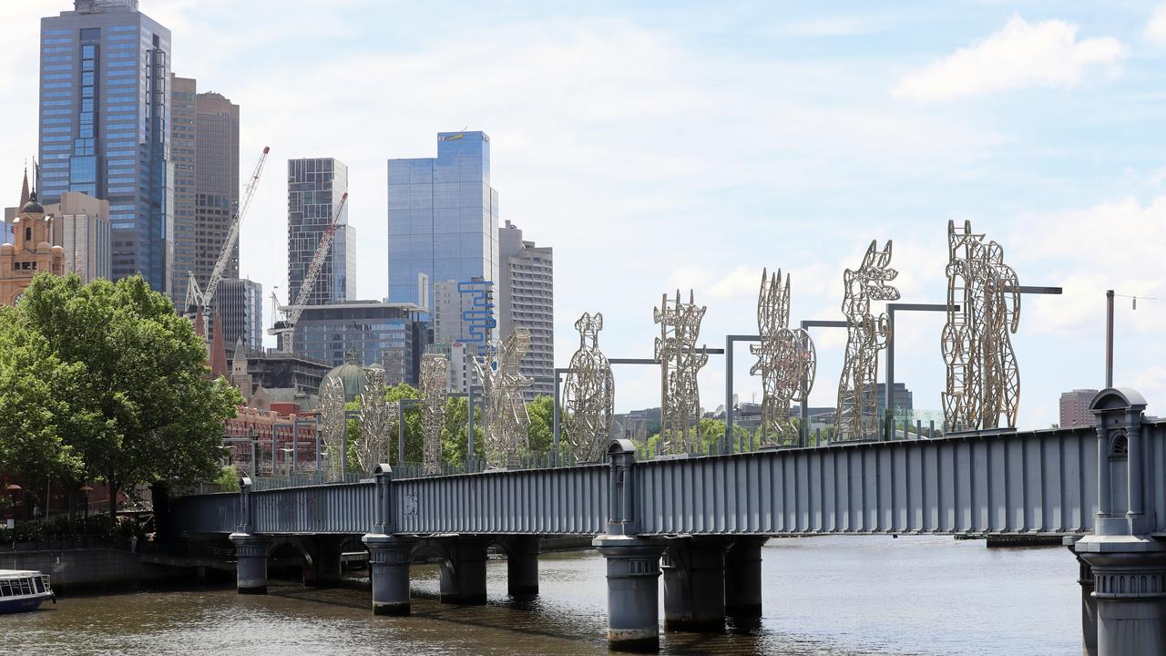 Sandridge Bridge would get more greenery under the plans. Picture: Alex Coppel.