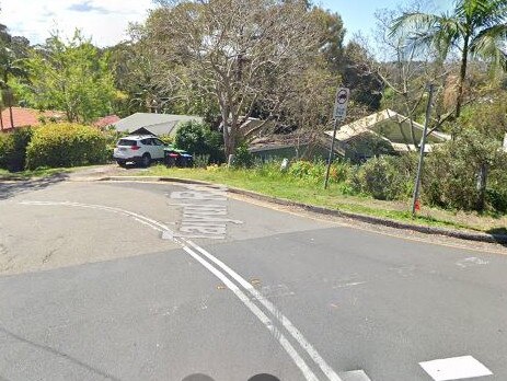 Intersection of Taiyul and Powderworks roads at North Narrabeen where Charmaine Maher’s car skidded to a halt. Picture: Google Maps