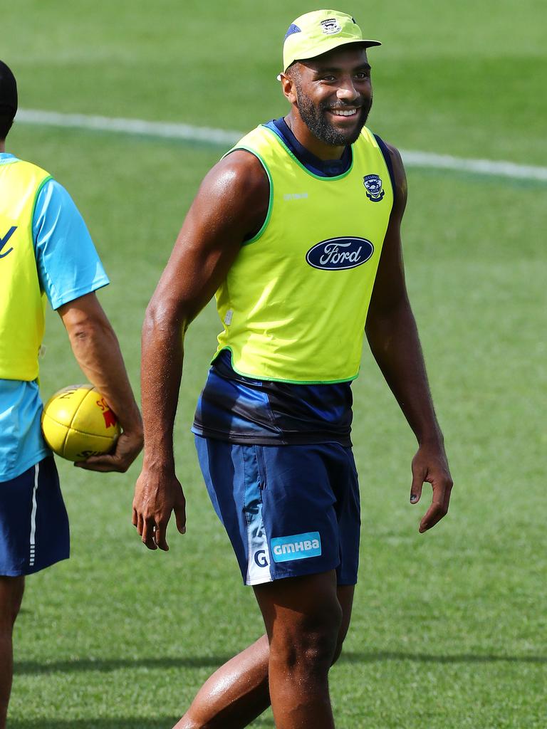 Esava Ratugolea moved well at training. Picture: Alison Wynd