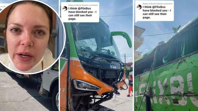 Aussie woman Sinead Curry was caught up in a fatal bus crash in Italy. Pictures: TikTok