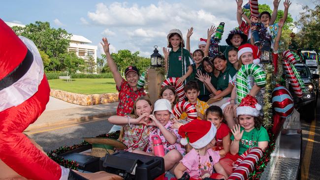 Thousands of Territorians braved the tropical heat for A Very Darwin Christmas Pageant. Picture: Pema Tamang Pakhrin