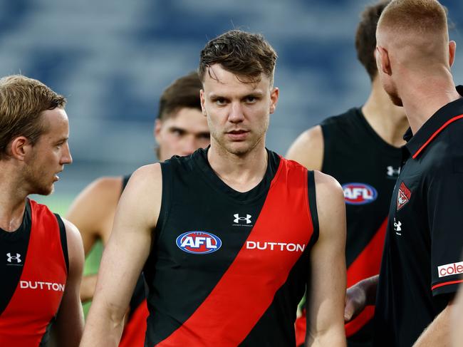 Jordan Ridley injured his quad in the final pre-season game. Picture: Michael Willson/AFL Photos via Getty Images.