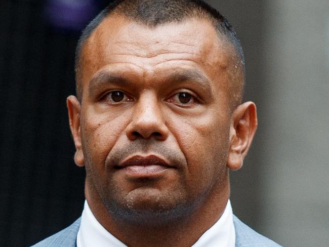 SYDNEY, AUSTRALIA - NewsWire Photos February 1, 2024: Kurtley Beale arrives at the Downing Centre District Court on Thursday. he  rugby star was suspended from the national side after he was charged with sexually assaulting a woman at a pub in Bondi. Picture: NCA NewsWire / Nikki Short