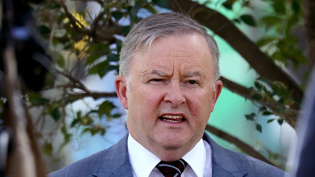 Opposition Leader Anthony Albanese in Sydney on Tuesday. Picture: Dylan Coker