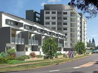 An artist impression of a multi-storey mixed-use development proposed for the Bargara foreshore. Picture: Contributed