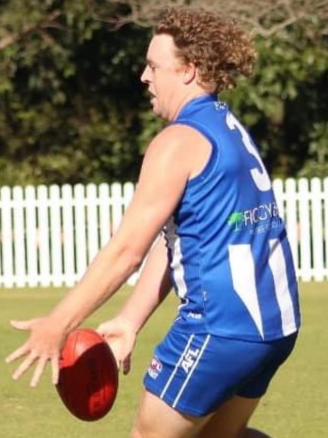 Brendan Myers in action for the Kangaroos. Picture: Figtree Kangaroos