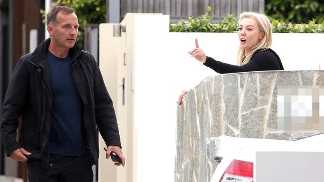 Financier Charlie Aitken is seen visiting his estranged wife Ellie Aitken amidst allegations of a two year affair with actor Russell Crowe. Picture: Matrix