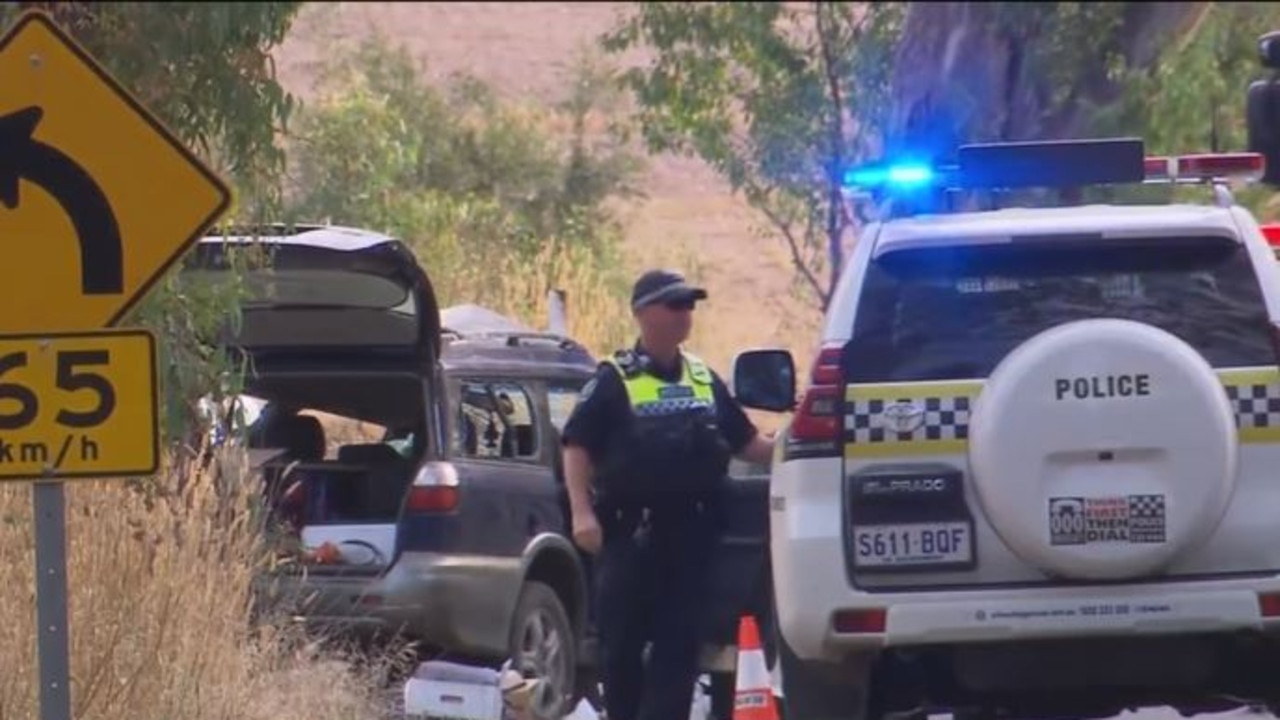 A teenager and a woman were injured in the crash. Picture: 7News