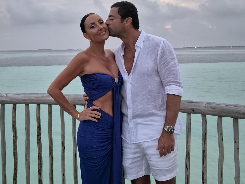 Terry Biviano and husband, former NRL star Anthony Minichiello. Picture: Supplied.