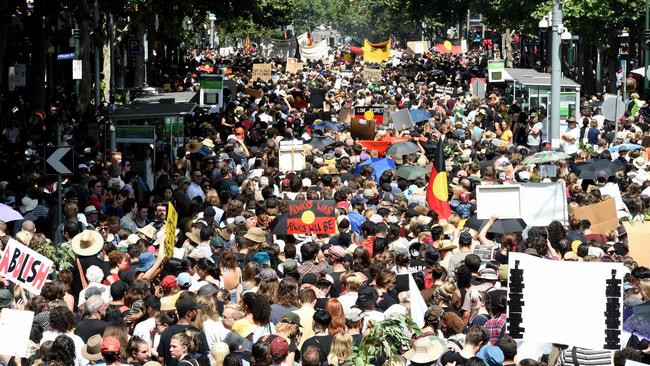 Australia Day 2018 Invasion Day Rally In Melbourne Cbd Herald Sun