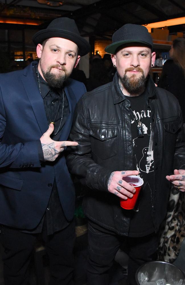 Joel Madden and Benji Madden of Good Charlotte at a celebration of music with Republic Records, in partnership with Absolut and Pryma, at Catch LA on February 12, 2017 in West Hollywood, California. Picture: Getty