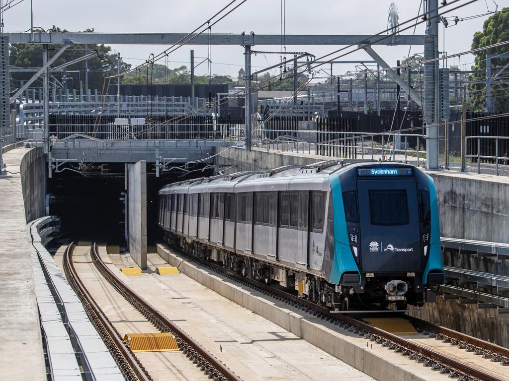 The Metro City line links Tallawong in the North West to Sydenham in the Inner West. Supplied.