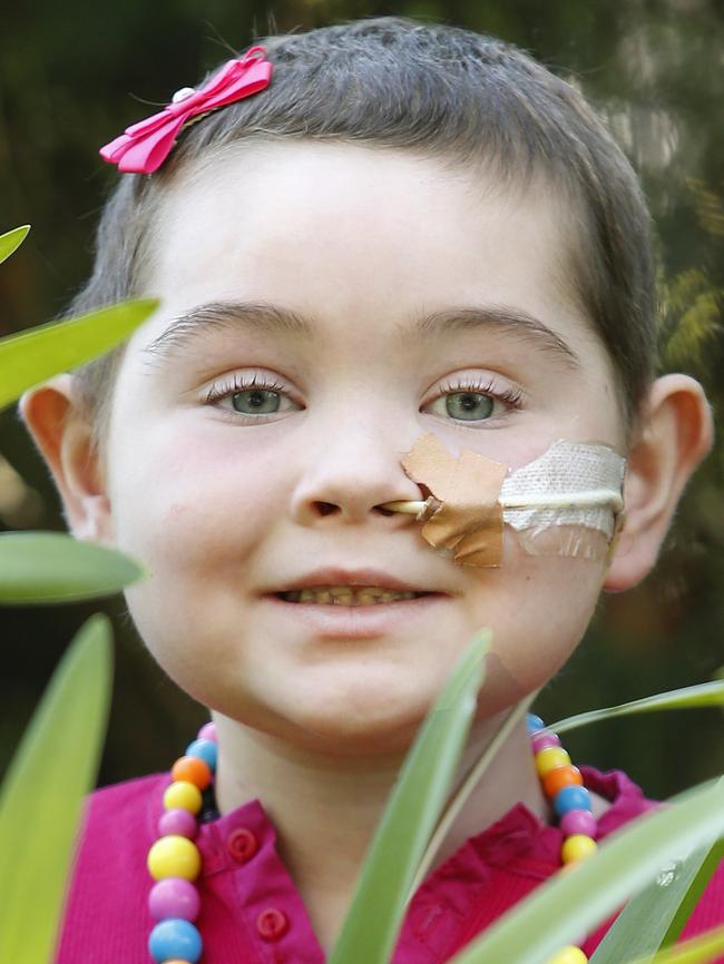 Ivy loves to play in the garden. Picture: David Caird