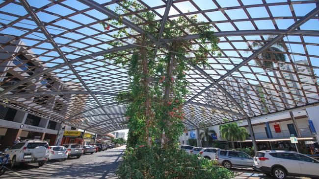 The Cavenagh St Shade Structure as of June 17, 2021 Picture: Glenn Campbell