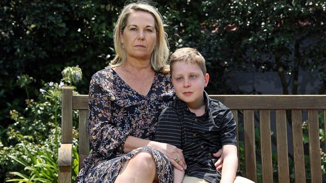 Ermina Hatzl and her son Zane will hopefully head to New York to join a trial for DIPG. Picture: Tim Hunter