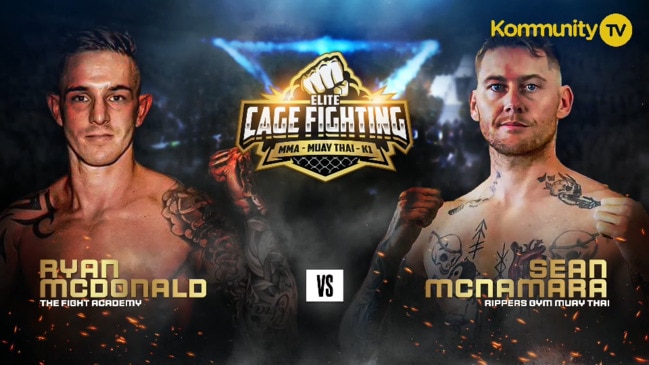 Replay: Sean McNamara v Ryan McDonald (69kg) - Elite Cage Fighting