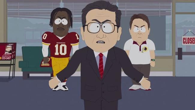 Washington owner, Dan Snyder as he appeared in South Park.
