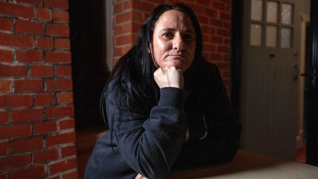 Vicky Mercurio, 45, at home in Magill. She’s been waiting years to see a public hospital specialist for sinus treatment. Picture: Emma Brasier