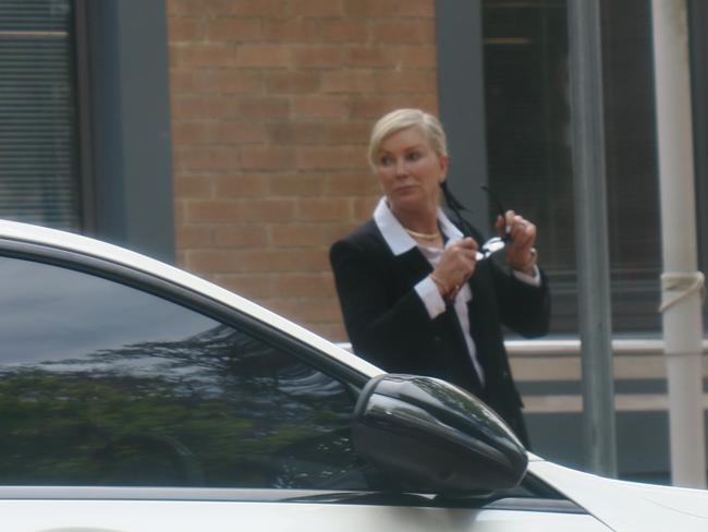 You can look but you can’t drive: Kim Waugh leaving Wyong Local Court after failing to avoid a conviction for speeding. Picture: NewsLocal