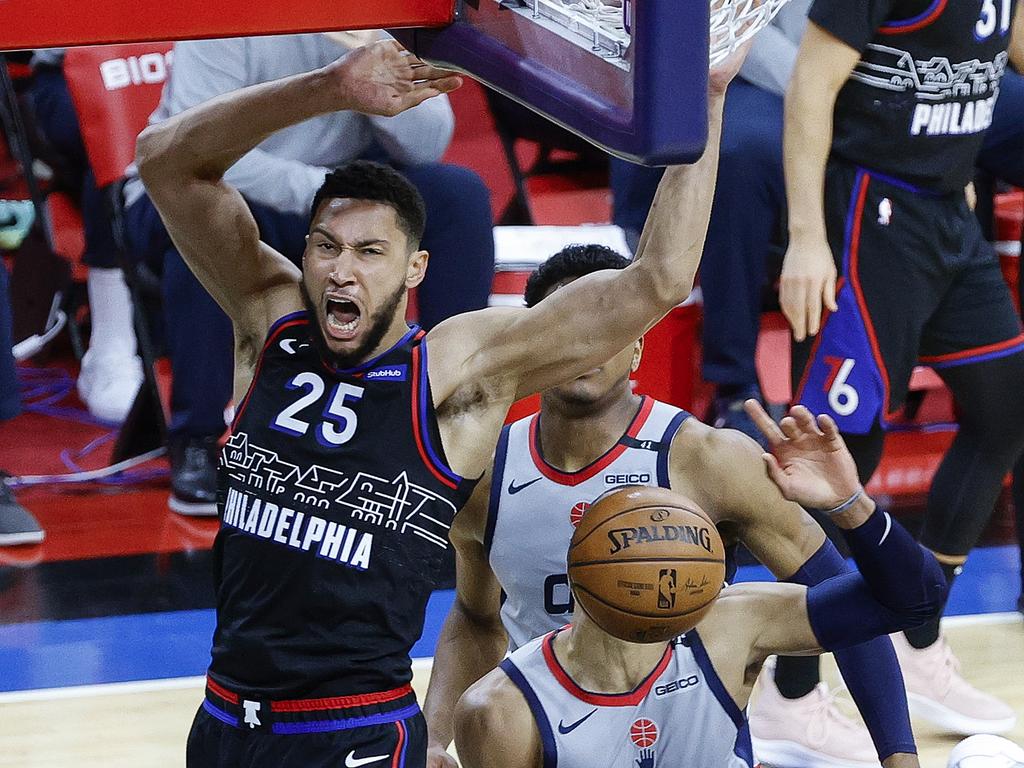 Ben Simmons went nuts against the Wizards.