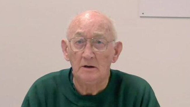 Paedophile priest Gerald Ridsdale appears before the commission via video link.