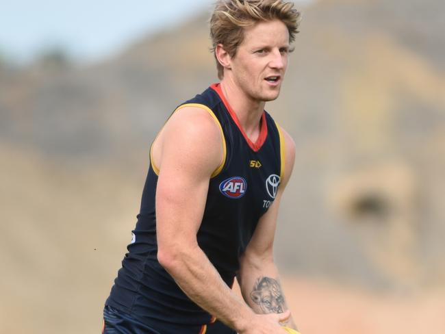 Rory Sloane of the Adelaide Crows at a morning training session at West Lakes on Tuesday, March 17, 2020. Picture: Adelaide Football Club