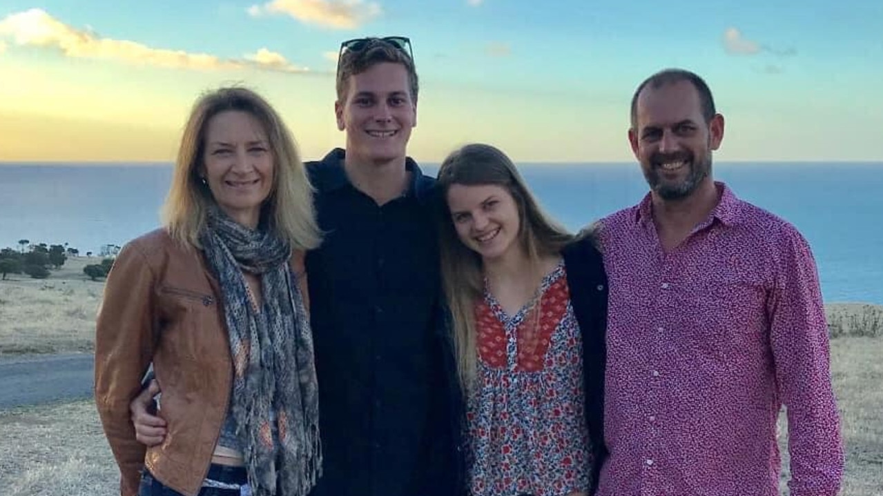 The last family photo of Ella and her family, taken in 2018 when she was 16, before her health rapidly declined. Picture: Supplied